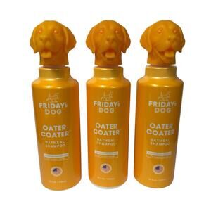 Friday's Dog Oater Coater Oatmeal Dog Shampoo Lot Of 3 Dry Itchy Skin